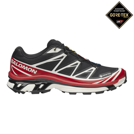 Salomon - XT-6 Gore-Tex - Black / Flame Scarlet / Vanilla Ice - chaussures unisexe
