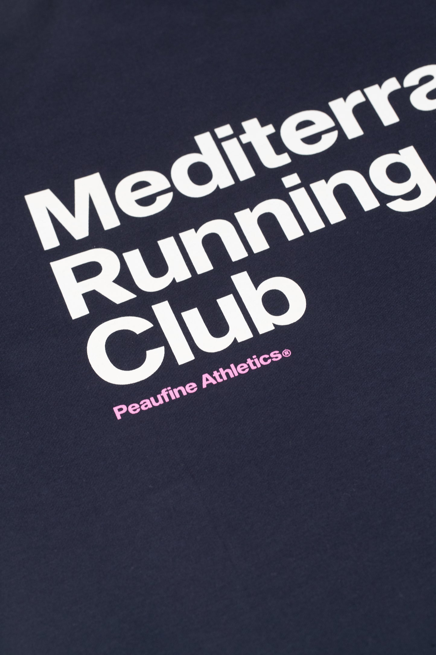 Peaufine Athletics - Oversize Organic T-shirt Mediterranean Running Club - navy - Teeshirt Hommes