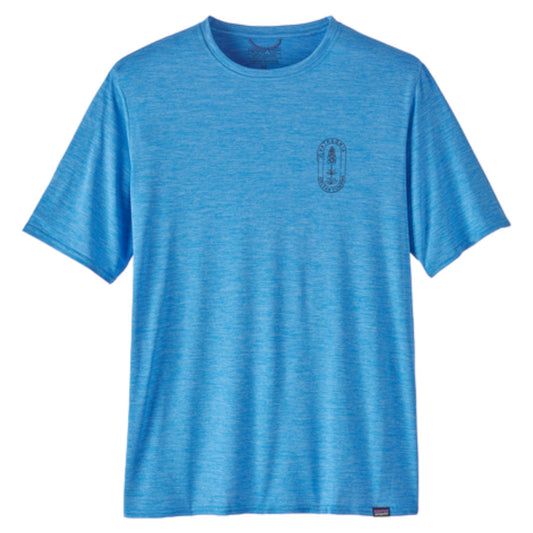 Patagonia - Men's Capilene® Cool Daily Graphic Shirt - Vessel Blue X-Dye - Teeshirt running hommes