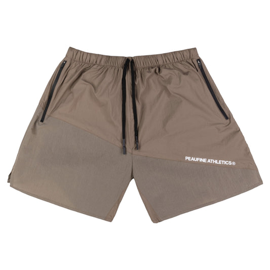 Peaufine Athletics - Patchwork Training Short V.2 - taupe