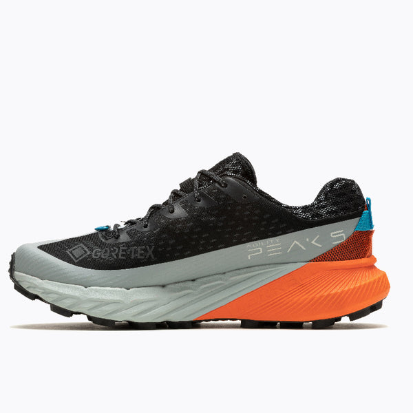 Merrell - Agility Peak 5 GTX - black / tangerine - Trail running shoes