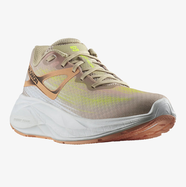 Salomon - Aero Glide - Safari / White / Cantaloupe - Women’s running shoes