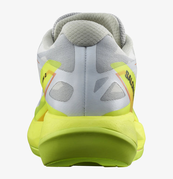 Salomon - Phantasm 2 - white / safety yellow - metal - Men’s running shoes