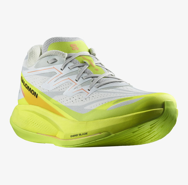 Salomon - Phantasm 2 - white / safety yellow - metal - Men’s running shoes