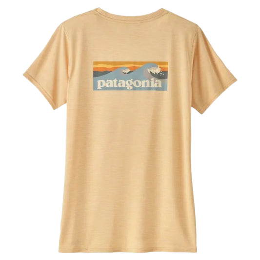 Patagonia - Women's Capilene® Cool Daily Graphic Shirt - Waters - Sandy melon x-dye - teeshirt running femmes