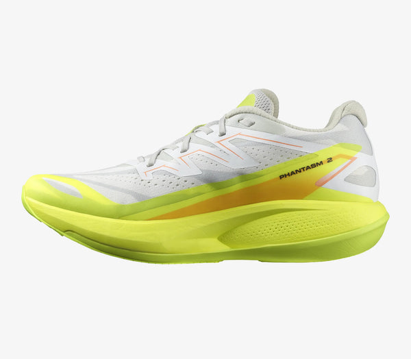 Salomon - Phantasm 2 - white / safety yellow - metal - Men’s running shoes