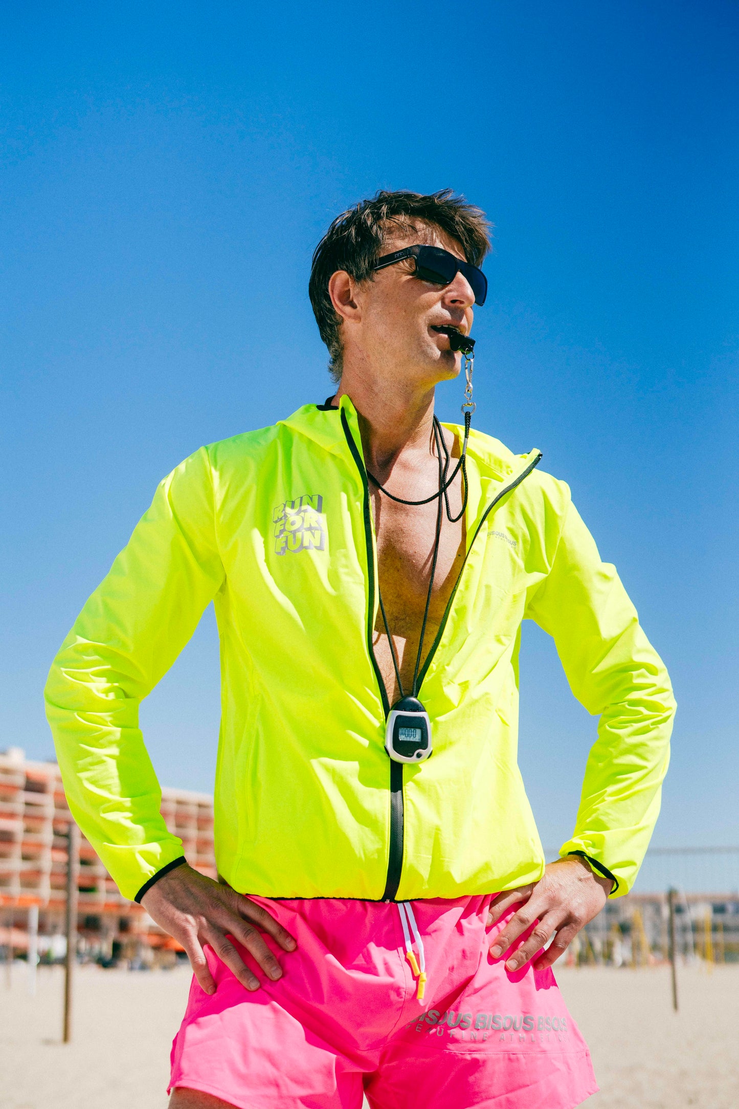 Peaufine Athletics X Bisous Skateboards - Ripstop Training Jacket Run for Fun - veste running hommes