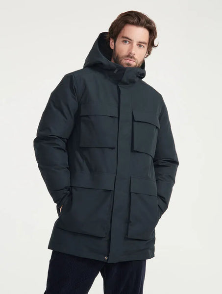 Aigle - Mid-Length Hooded Dupont Sorona® Quilted MTD® Parka - black - Men’s jacket