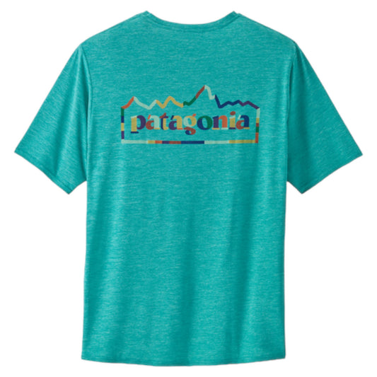 Patagonia - Men's Capilene® Cool Daily Graphic Shirt - subtidal blue x-dye - Teeshirt running hommes
