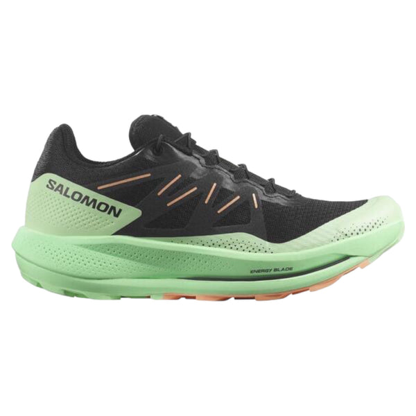 Salomon - Pulsar Trail - Black / Green Ash / Cantaloupe - Women’s trail running shoes