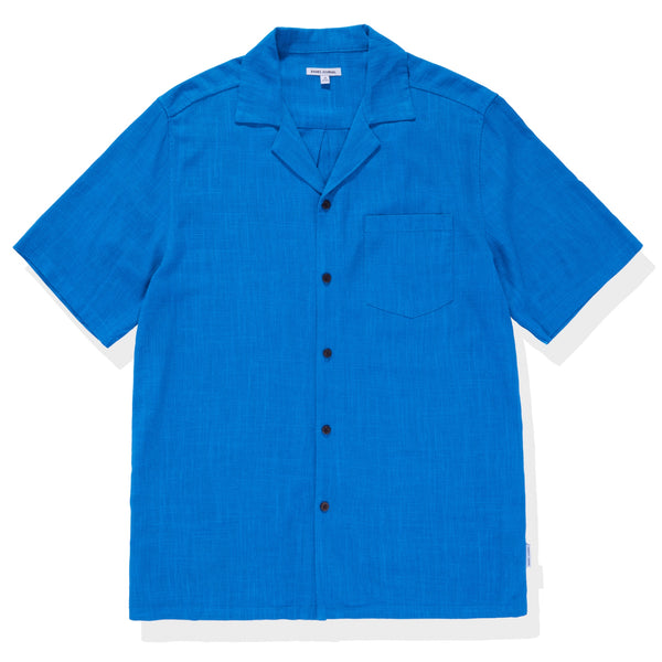 Banks Journal - Brighton S/S Woven shirt - victoria blue - Men’s Shirt
