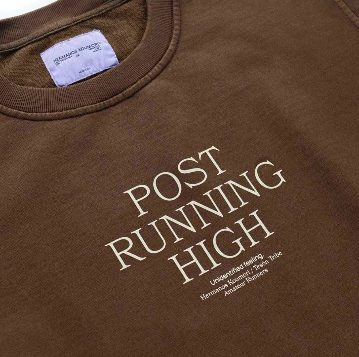 Hermanos Koumori - Post Running High Crewneck - brown