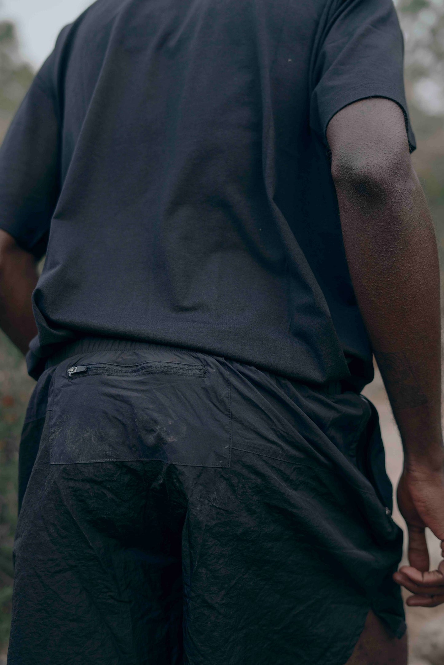 Peaufine Athletics - Patchwork Training Short V.2 - black - Short Running hommes