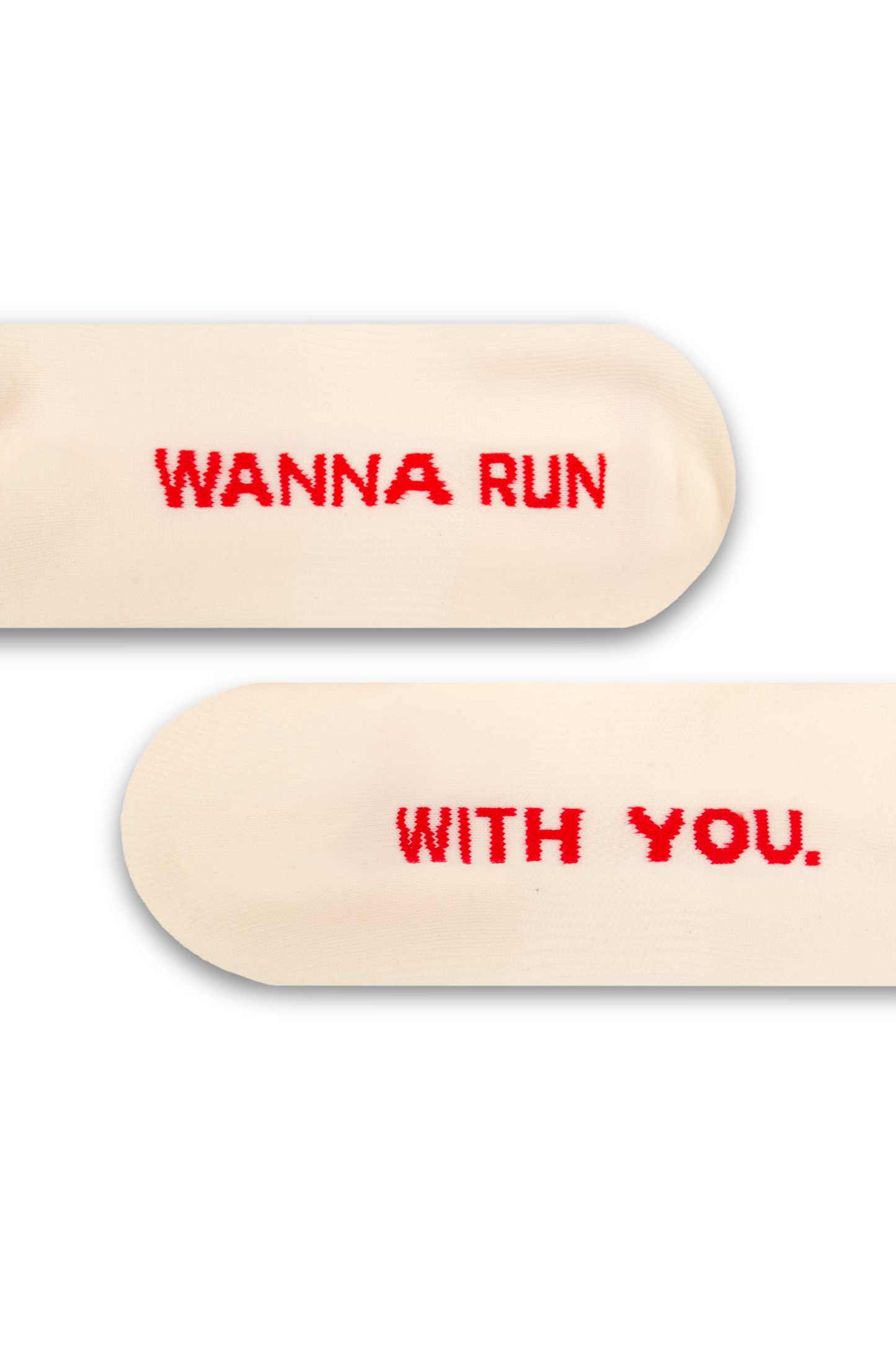 Peaufine Athletics - Vaporfeel® Socks Wanna Run With You - white - Chaussettes Running unisexe