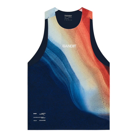 Bandit - Men’s SPECTER™ Race Singlet - thermal field rusted apricot - Débardeur Running hommes