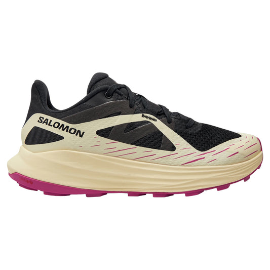 Salomon - Ultra Flow - black / transparent yellow / rose violet - Chaussures trail running femmes