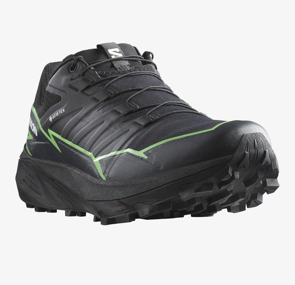 Salomon - Thundercross GTX - Black / Green Gecko / Black - Men’s trail running shoes