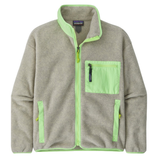Patagonia - Women's Synchilla® Fleece Jacket - Oatmeal Heather / Salamander Green - Veste polaire femmes