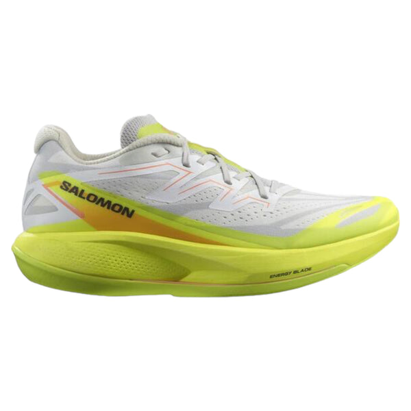 Salomon - Phantasm 2 - white / safety yellow - metal - Men’s running shoes