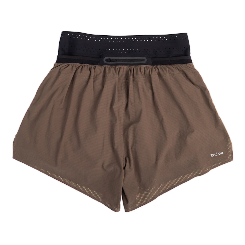 Raide Research - Men's TrailTech Short - bark brown - Short running hommes