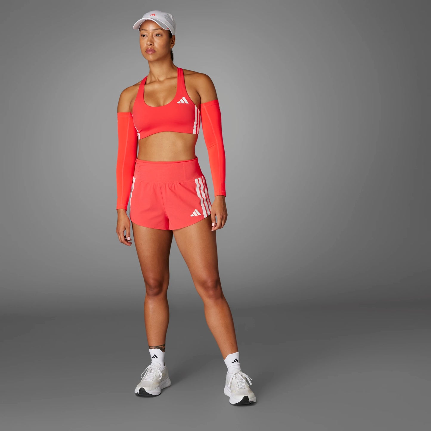 Adidas - Adizero Gel Short W - semi lucid red - Short running femmes