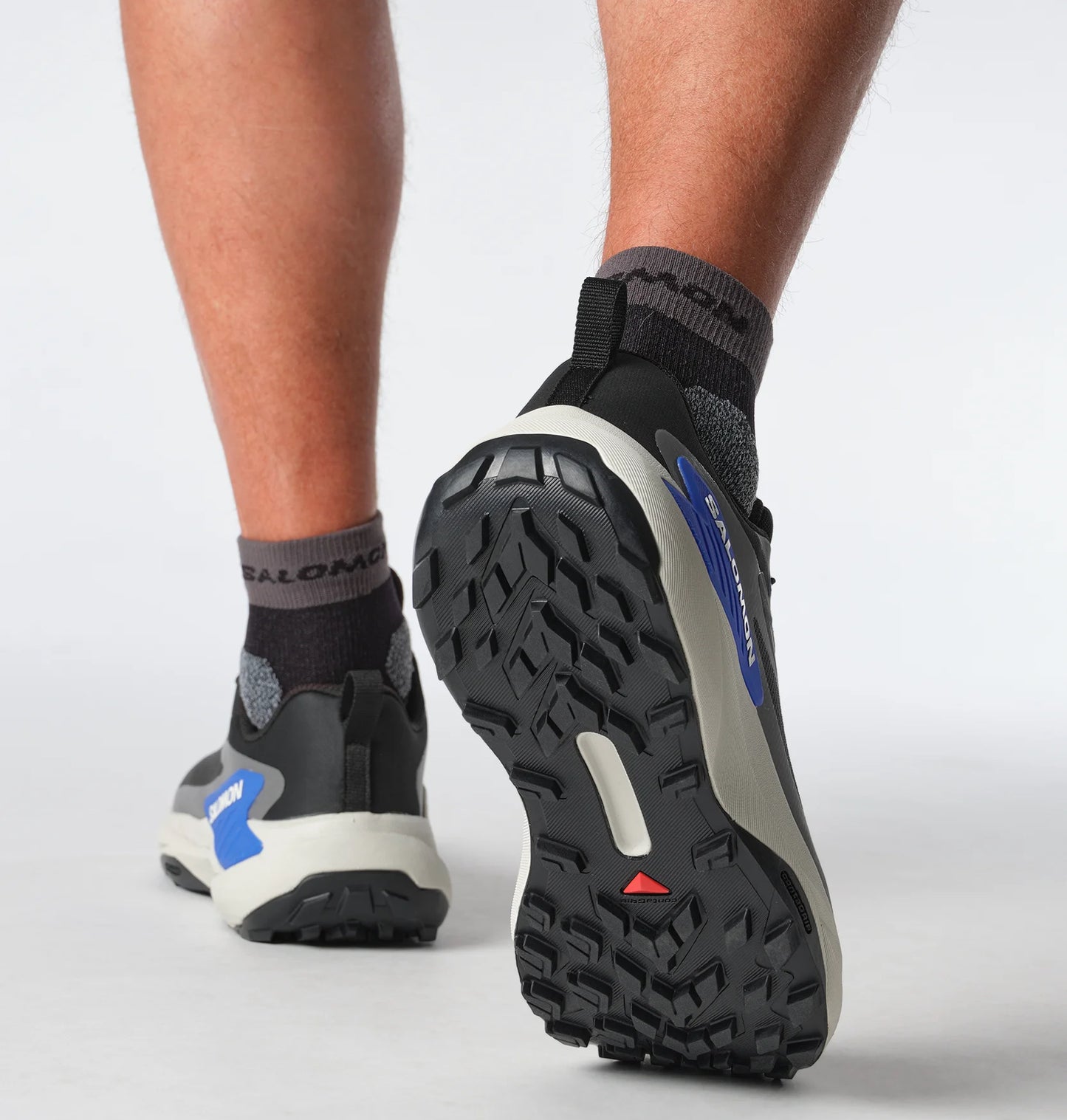 Salomon - Genesis Gore-Tex - Black / Lunar Rock / French Blue - Chaussures trail running hommes