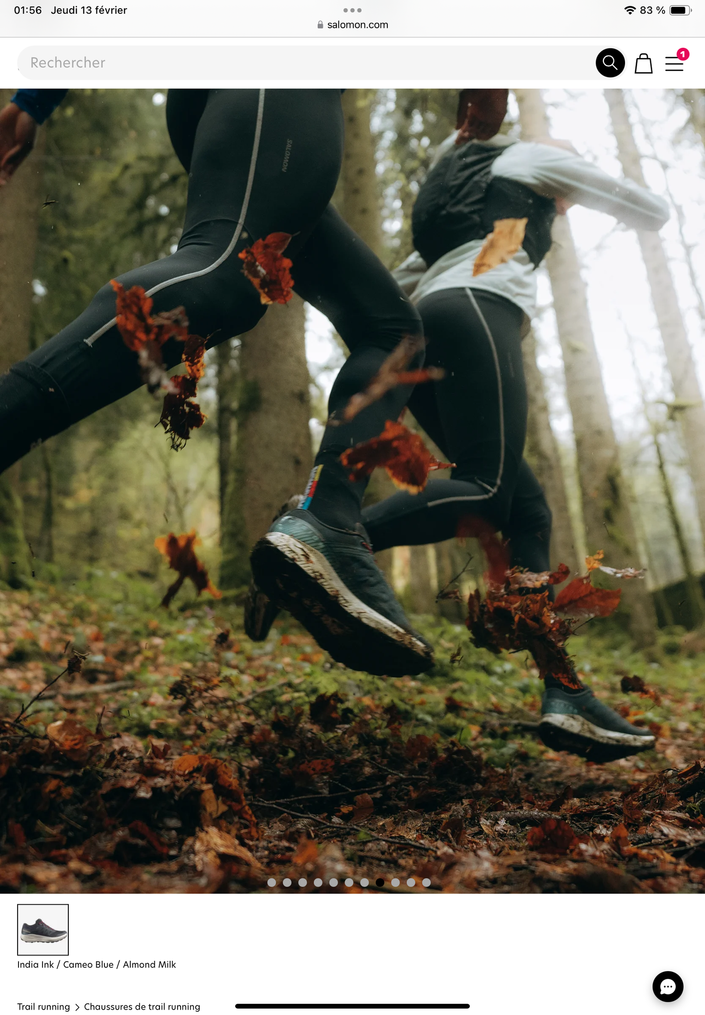 Salomon - Vision - India Ink / Cameo Blue / Almond Milk - Chaussures trail running hommes (Copie)