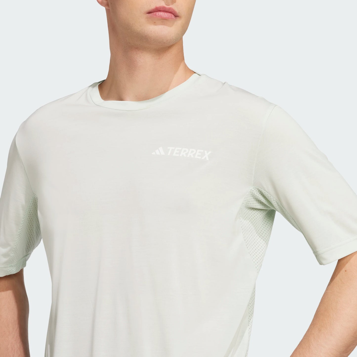 Adidas - Xperior Tee - lin green - teeshirt running hommes