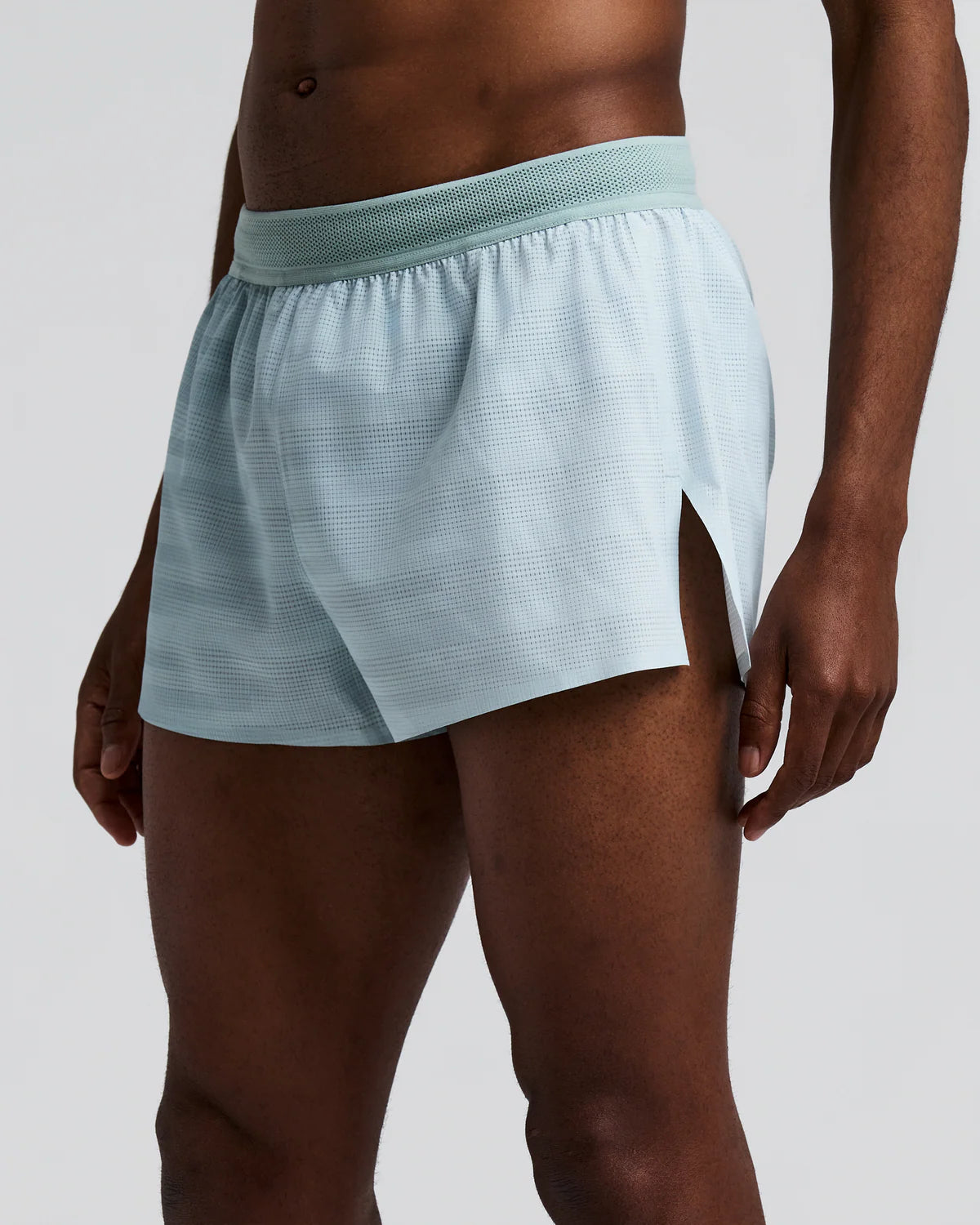 Bandit - Men’s COOLGRID™ 3" Split Short - lagoon / mist - Short Running hommes