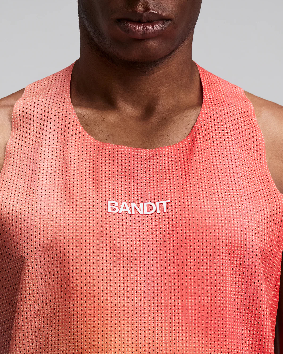 Bandit - Men’s SHREDDER™ Race Singlet with FLOPACK™ - poppy / copal - Débardeur Running hommes
