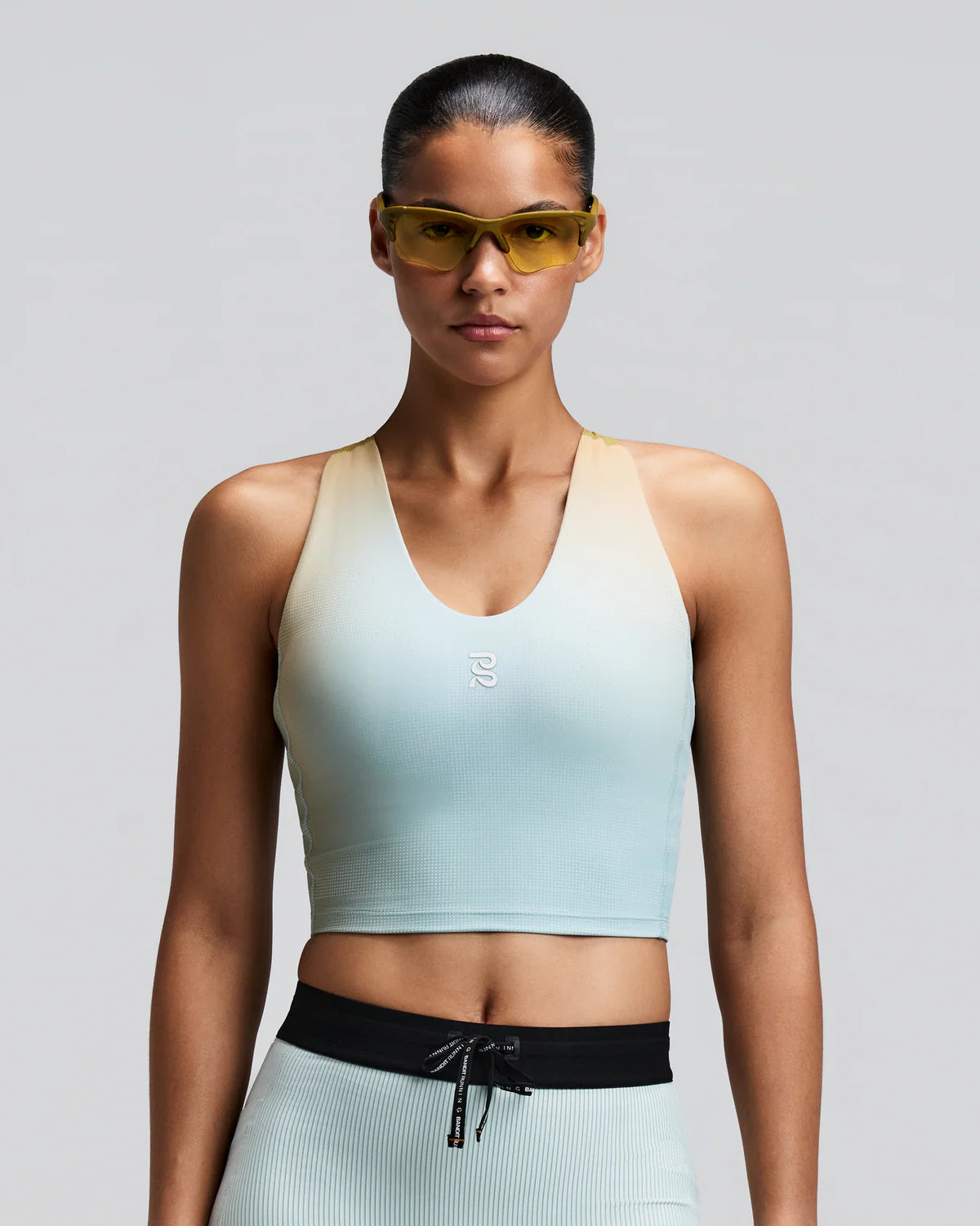 Bandit - Women’s VANISHER™ V-neck Race Corp - lagoon multi - Brassière Running femmes