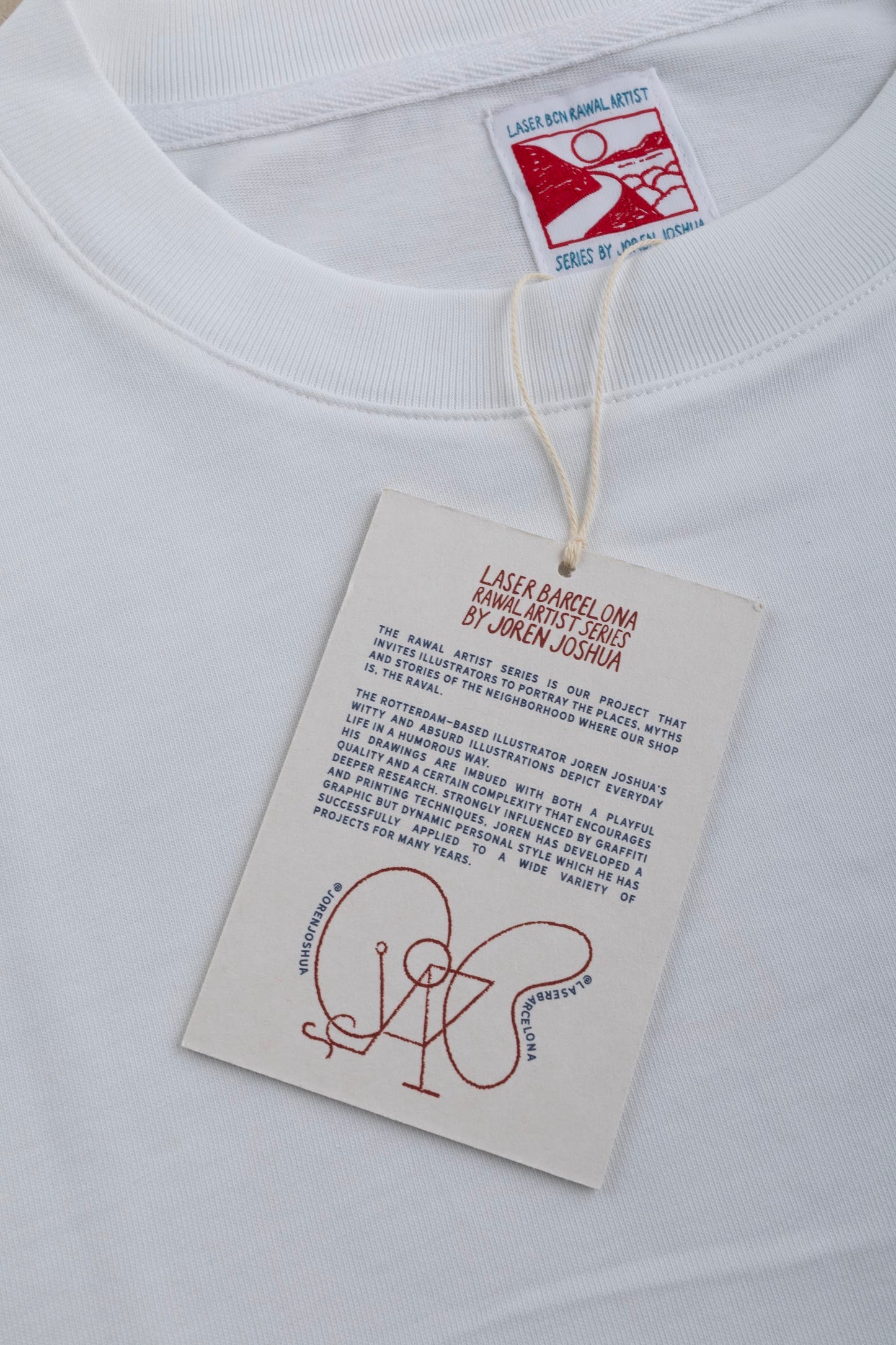 Laser Barcelona - Rawal Artist Series X Joren Joshua Tee - white - Teeshirt hommes