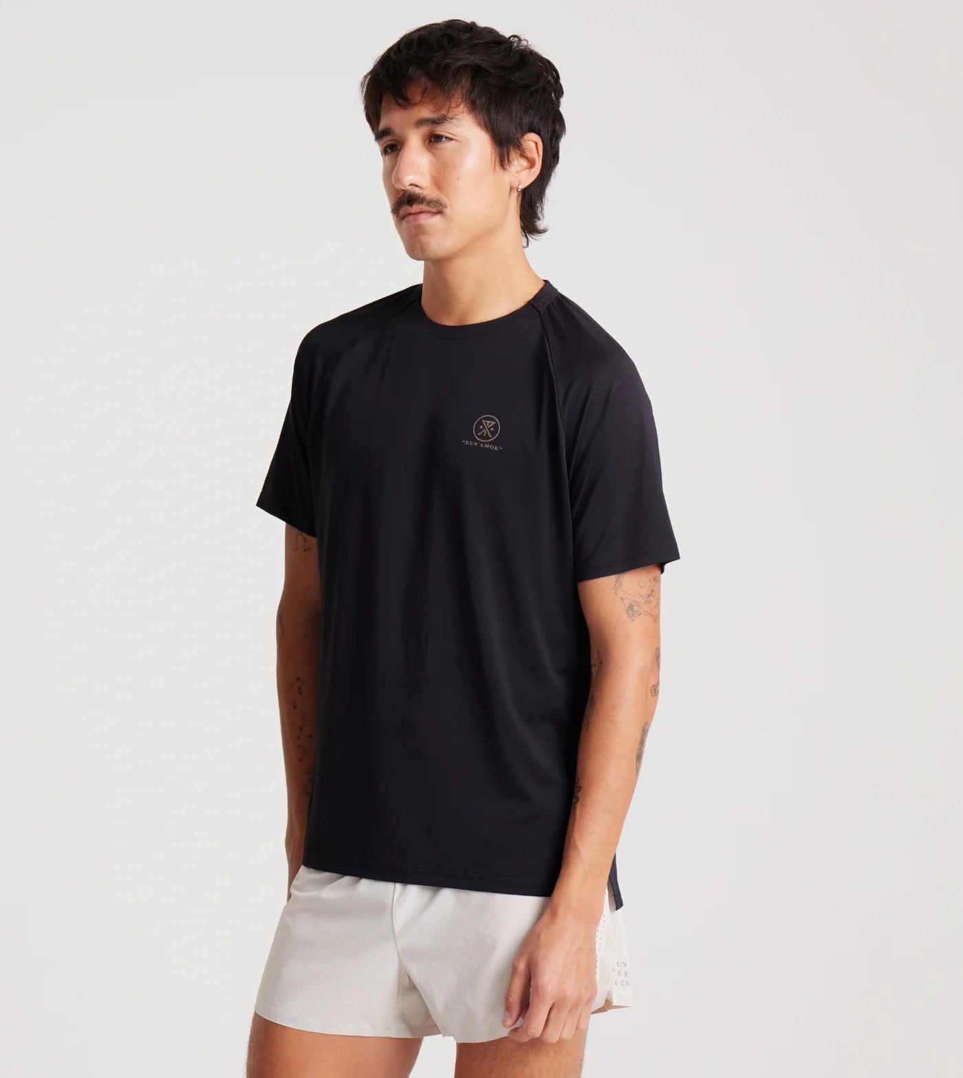 Roark Run Amok - Alta Elite Running Tee - black - Teeshirt running hommes