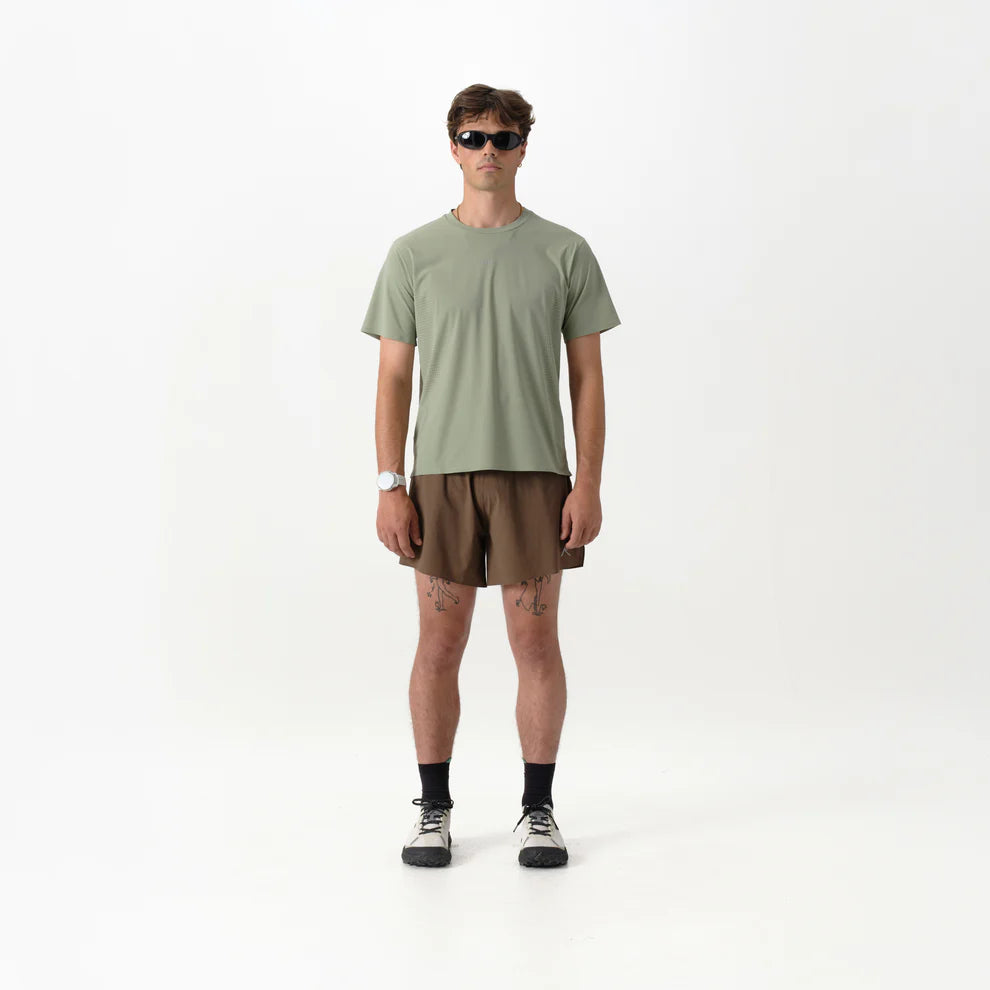 Raide Research - Men's Thermal Dispersion Tee - willow - Teeshirt running hommes