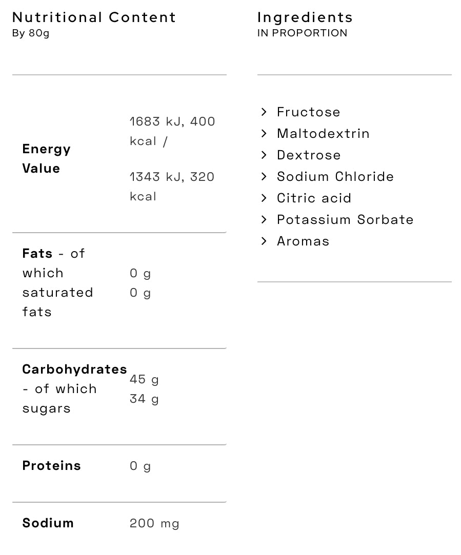 SantaMadre - Unusual Gel 45CHO OFF CAF Ratio 1:1 - neutre - gel énergétique