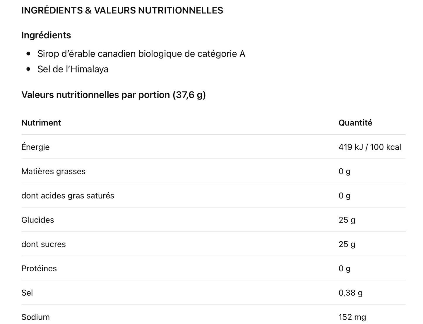 Sap Good Energy - Sap 25g - nutrition sportive énergétique