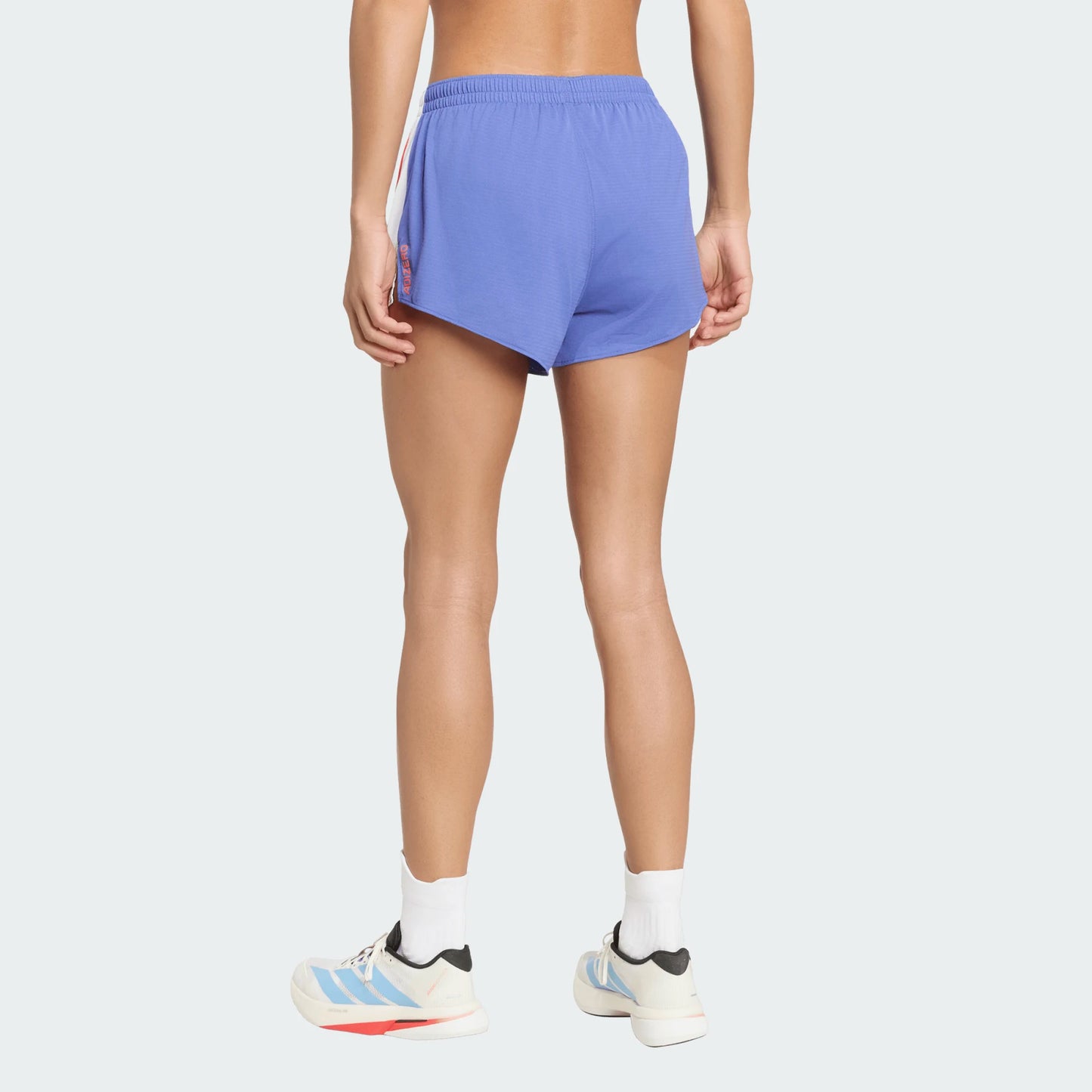 Adidas - Adizero Archive Short 4“- Dual Indigo / Semi Lucid Red / White - Short running femmes