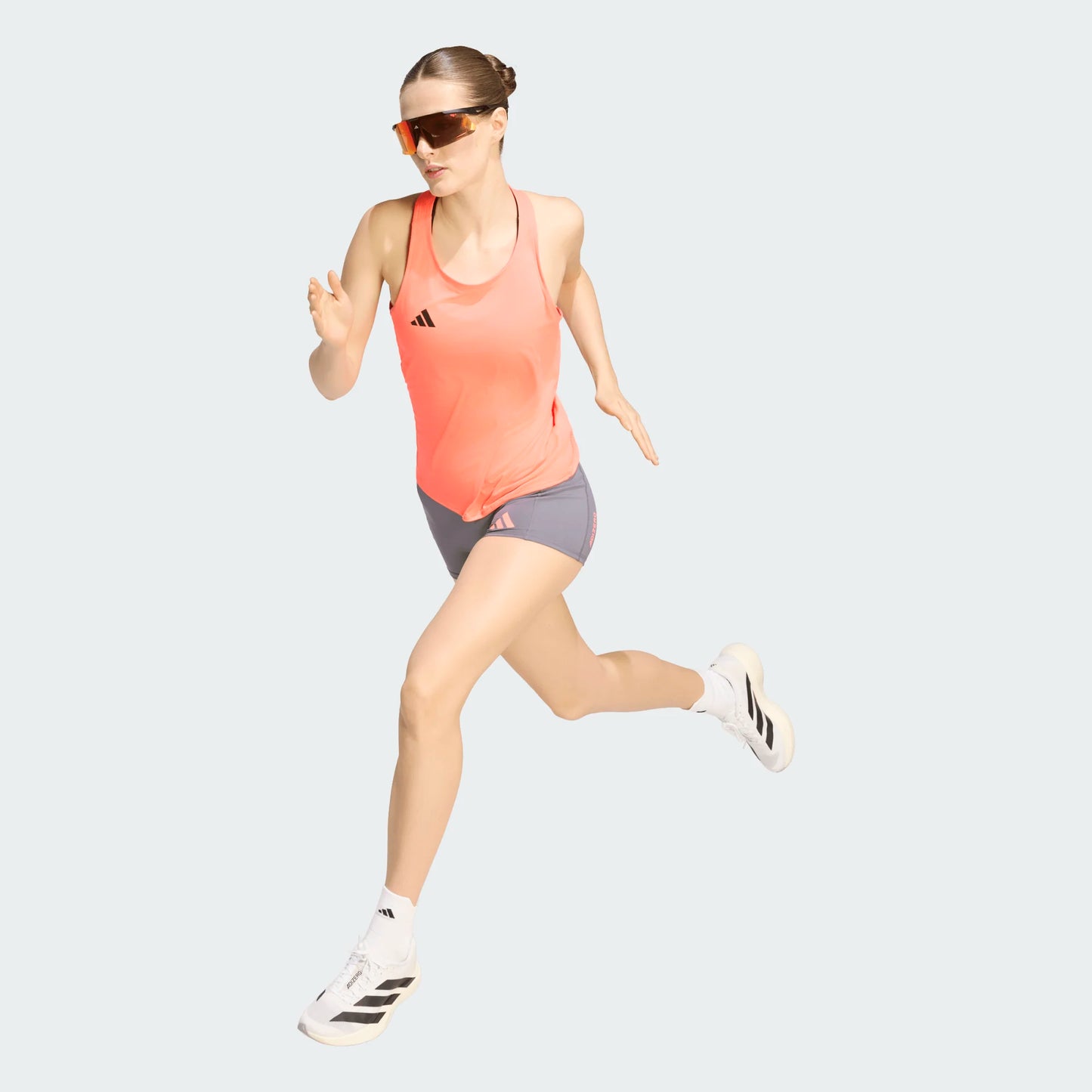 Adidas - Adizero E Tank - Solar Turbo - débardeur running femmes