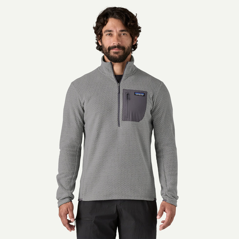 Patagonia - M's R1® Air Zip-neck - forever grey - Haut technique running hommes