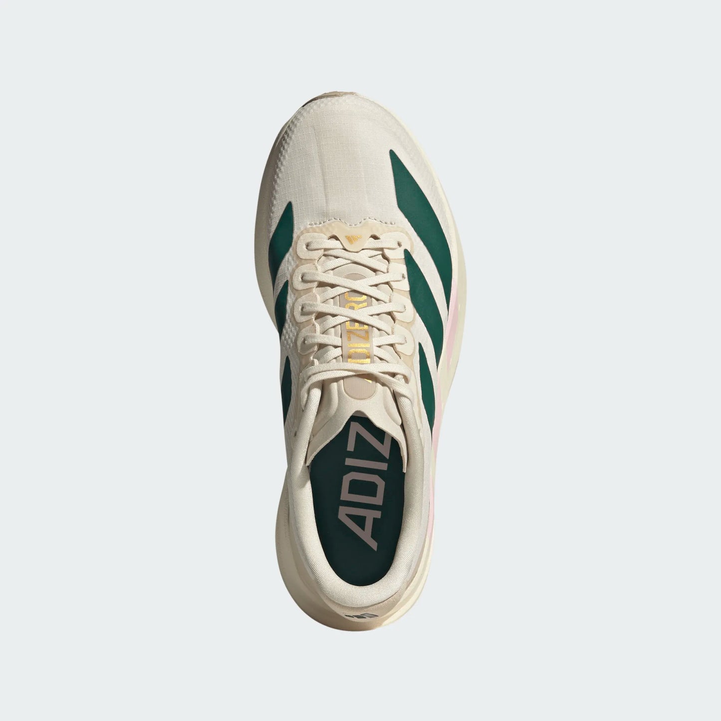Adidas - Adizero Evo SL Woven - wonder white/collegiate green/clear pink - Chaussures running femmes