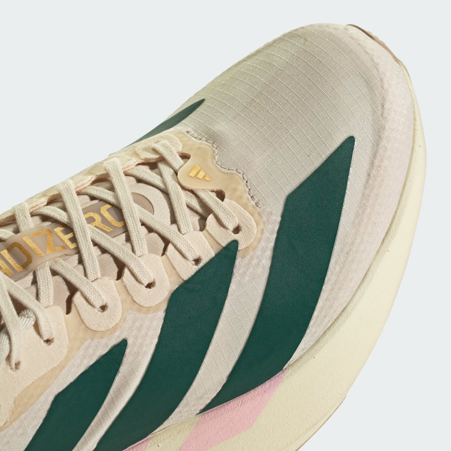 Adidas - Adizero Evo SL Woven - wonder white/collegiate green/clear pink - Chaussures running femmes