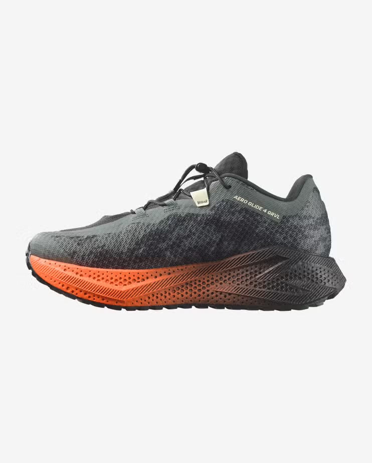 Salomon - Aero Glide 4 GRVL - Urban Chic / Black / Lime Cream -  Chaussures running hommes