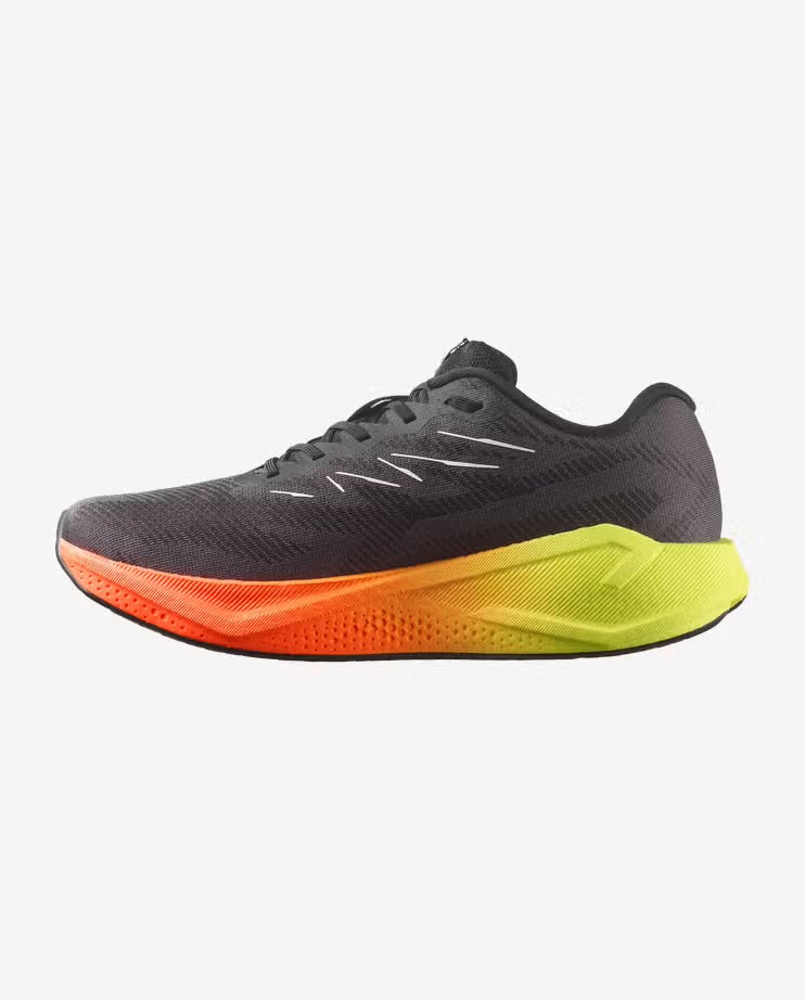 Salomon - Aero Blaze 4 Gradient - Black / White / Safety Yellow -  Chaussures running hommes