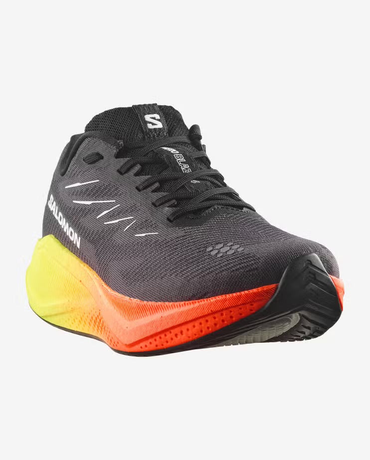 Salomon - Aero Blaze 4 Gradient - Black / White / Safety Yellow -  Chaussures running hommes