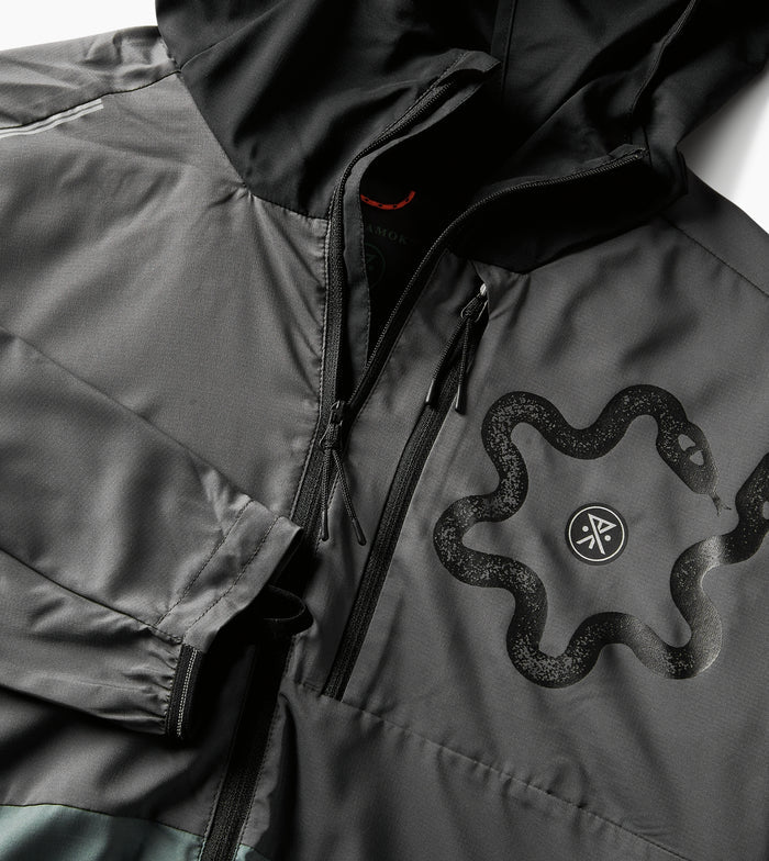 Roark Run Amok - Secondwind 3.0 Anorak Jacket Packable - charcoal - veste running hommes
