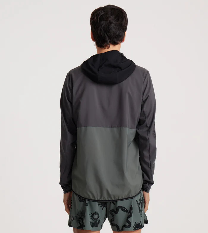 Roark Run Amok - Secondwind 3.0 Anorak Jacket Packable - charcoal - veste running hommes