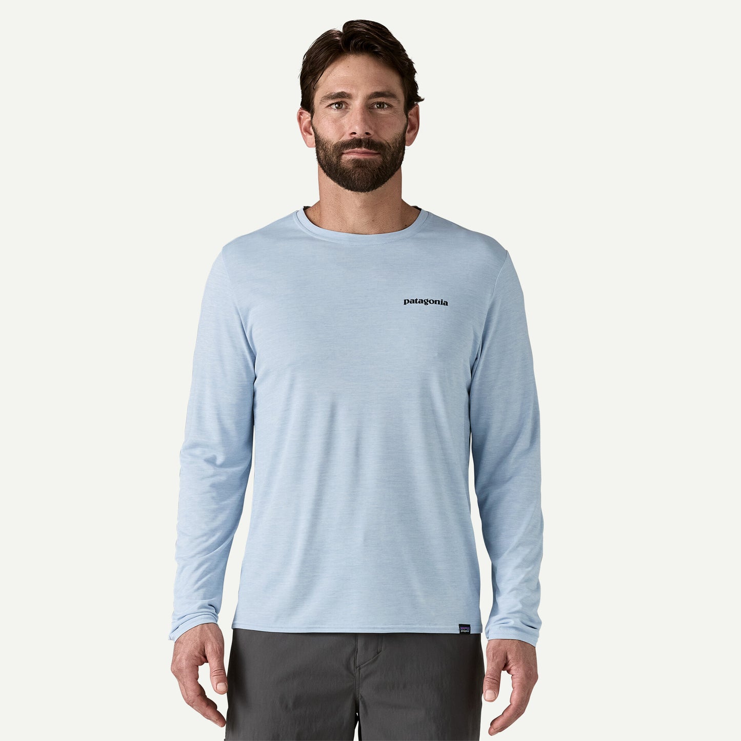 Patagonia - Men's Long-Sleeved Capilene® Cool Daily Graphic Shirt Waters - fleck blue - teeshirt running hommes