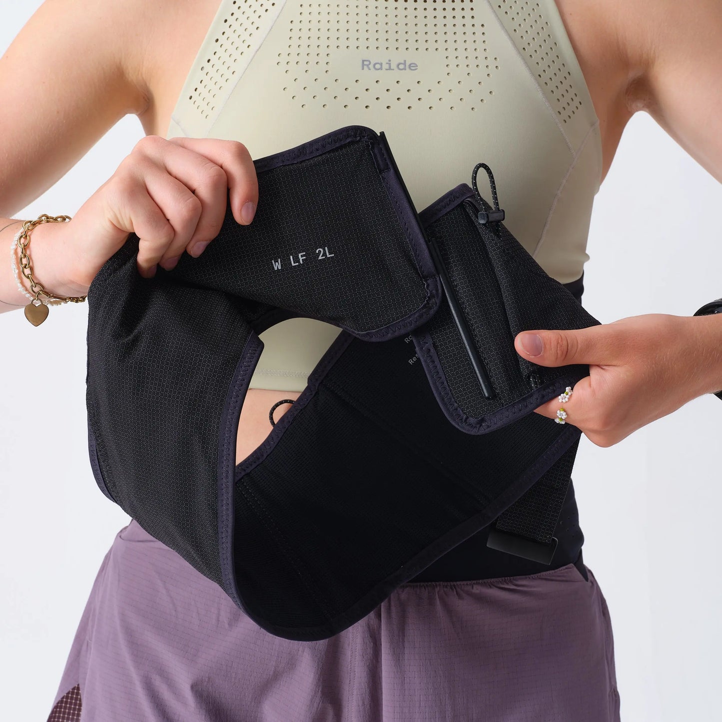 Raide Research - Women’s LF 2L - black - Ceinture running femmes