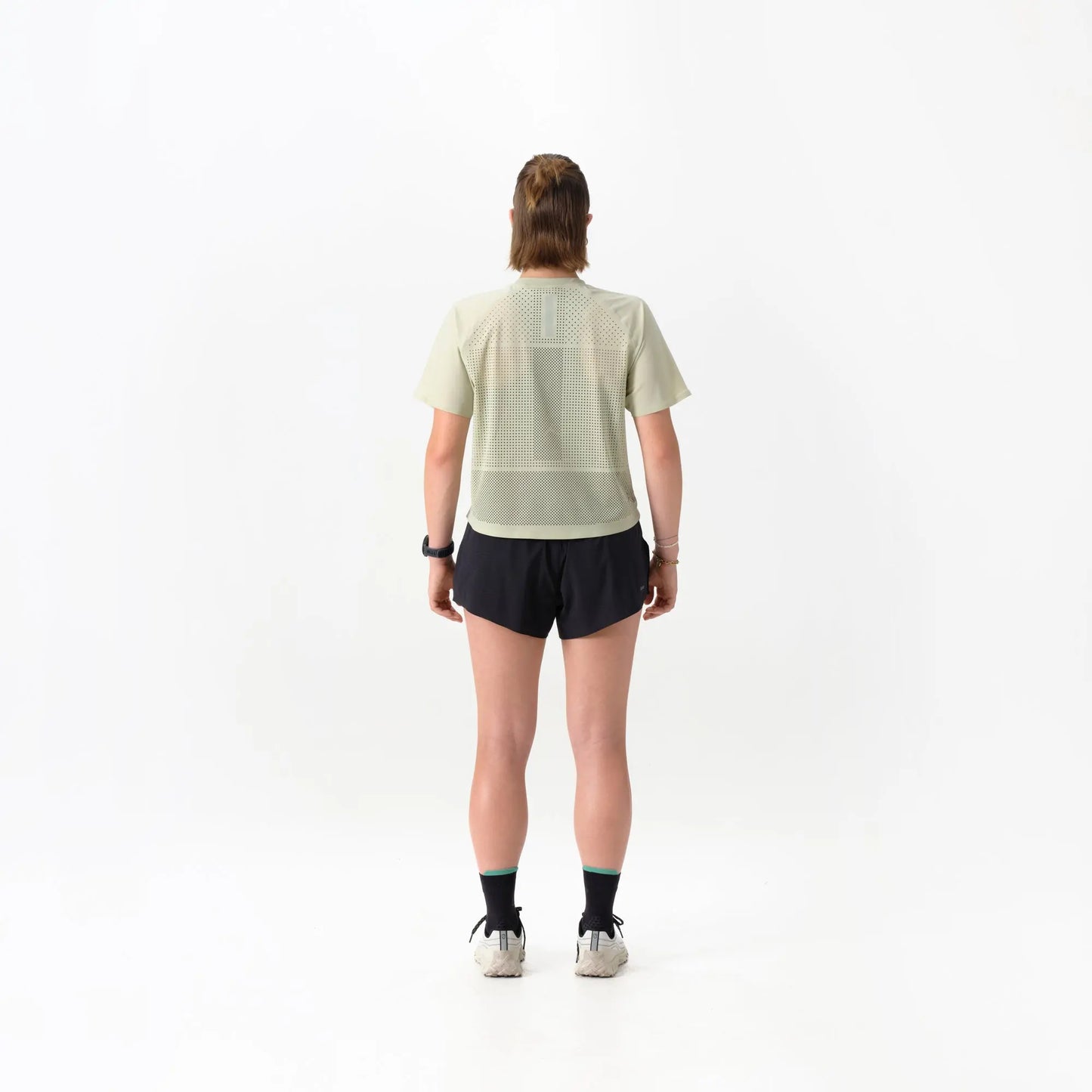 Raide Research - Women's Thermal Dispersion Tee - lichen - teeshirt running femmes