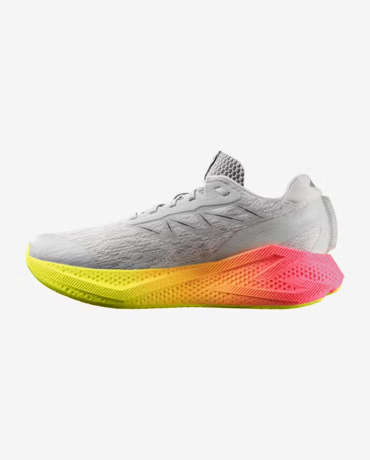 Salomon - Aero Glide 4 Gradient - Gray Violet / Safety Yellow / Black - Chaussures running hommes